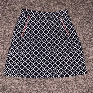 Lined Skirt with Elastic Waistband